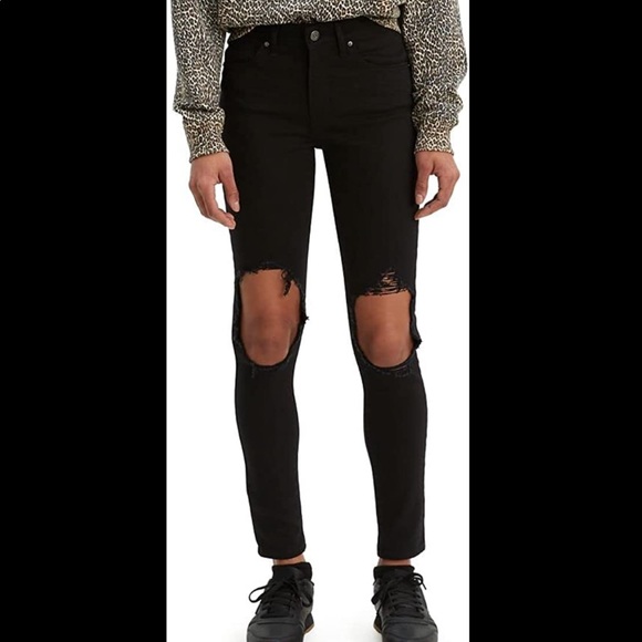 Levi’s 721 distressed high rise skinny jeans - Picture 1 of 5